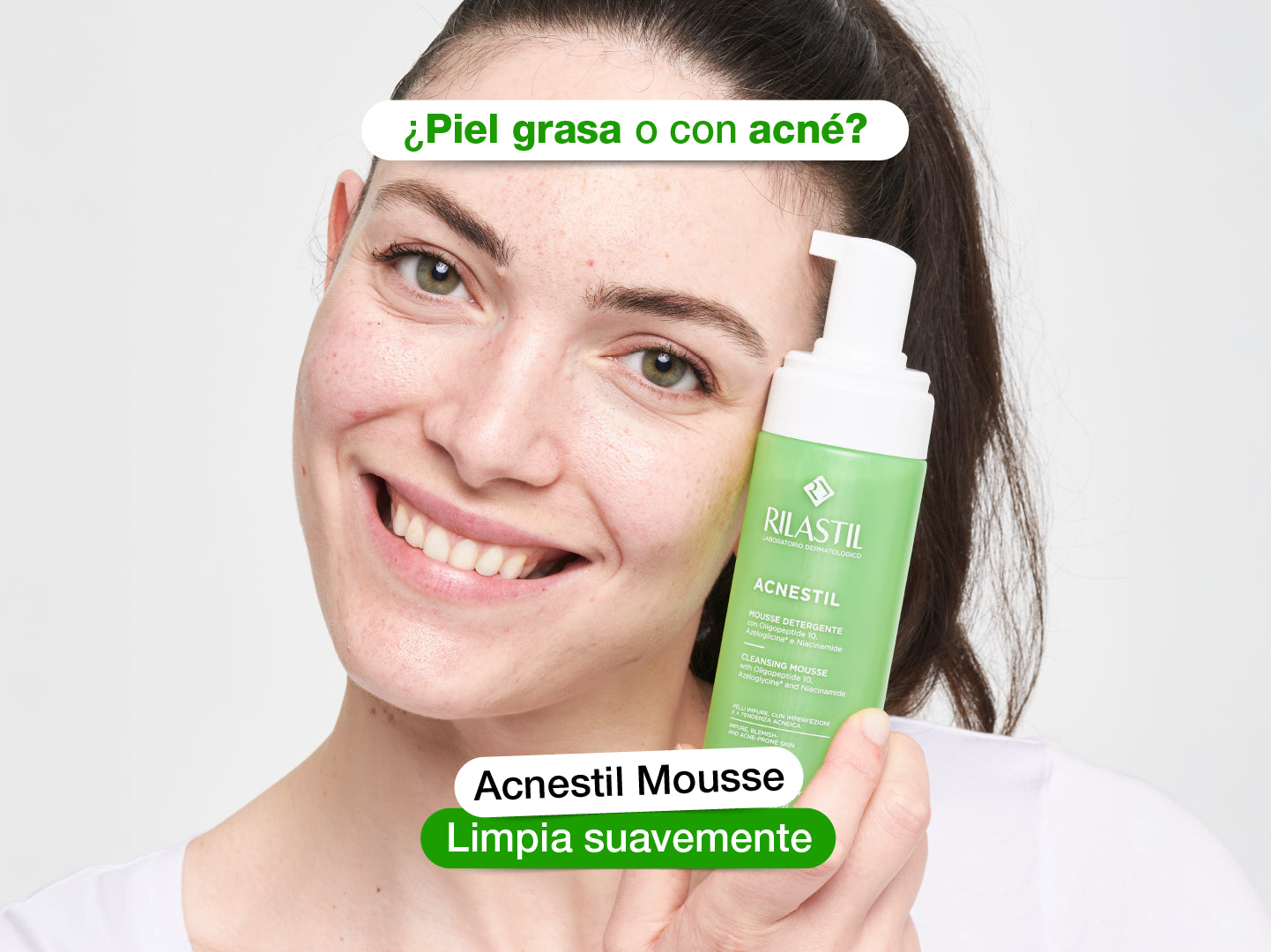 Rilastil Acnestil Mousse Limpiador 165 ml