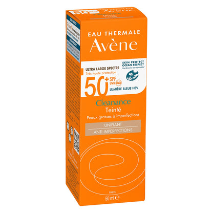 Avène Cleanance Solar FPS50+ Con Color 50 ml