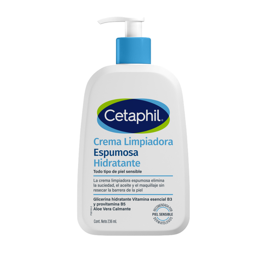 Cetaphil Crema Limpiadora Espumosa Hidratante 236 ml